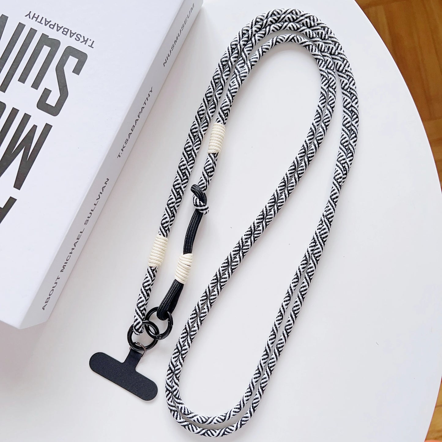 DIY 2-In-1 Mobile Phone Universal Lanyard, Crossbody Long Rope, Finger Rope, Fashionable Mixed And Matched Anti-Loss Rope