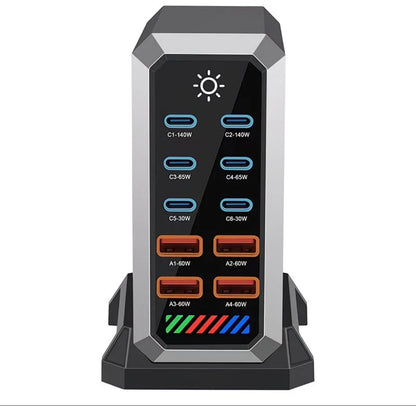 10CA 660W Chargers For Home And Office With GaNs Technology Multiple USB Port Fast Charging