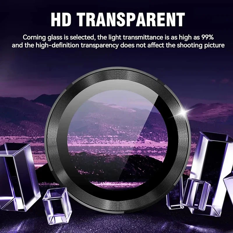 Metal Individual Ring Camera Lens Screen Protector For Samsung Galaxy S25 Ultra S25 Plus S23 FE S24 FE Tempered Glass Full Cover