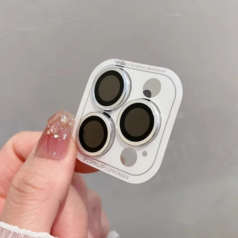 2-3Pcs Full Cover Camera Lens Protection For IPhone 15 16Plus 12 13 Pro Max 13 Mini Glass Metal Lens Protector Film Back Cover