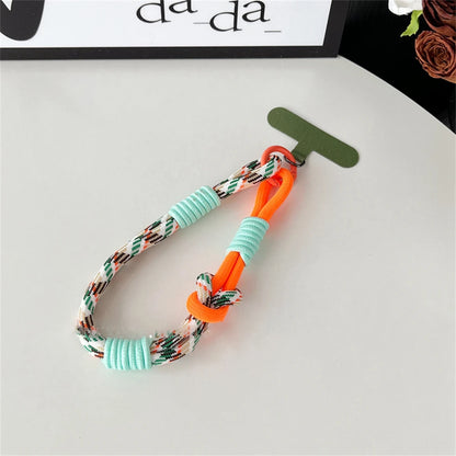 Cute Mobile Phone Lanyard Hanging Decoration Can PLR Carried Twist Rope Anti-loss Pendant Fashion Strong Wrist Short Straps Band