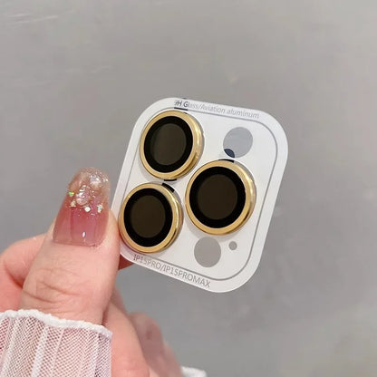 2-3Pcs Full Cover Camera Lens Protection For IPhone 15 16Plus 12 13 Pro Max 13 Mini Glass Metal Lens Protector Film Back Cover