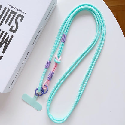 DIY 2-In-1 Mobile Phone Universal Lanyard, Crossbody Long Rope, Finger Rope, Fashionable Mixed And Matched Anti-Loss Rope