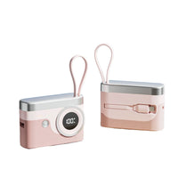 Power Bank 10000Ah with Built in Cable Large Capacity Portable Charger for Phone Tablet Camera