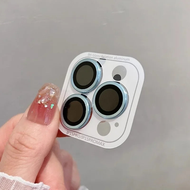 2-3Pcs Full Cover Camera Lens Protection For IPhone 15 16Plus 12 13 Pro Max 13 Mini Glass Metal Lens Protector Film Back Cover