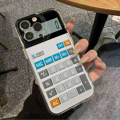 Creative calculator desktop button pattern Phone Case For IPhone 17 14 12 11 Pro Max XS XR 16 Plus Cover Case