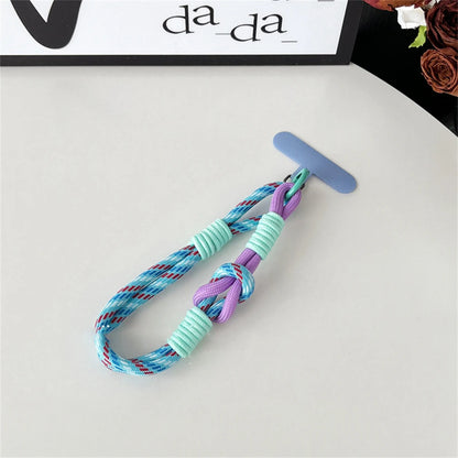 Cute Mobile Phone Lanyard Hanging Decoration Can PLR Carried Twist Rope Anti-loss Pendant Fashion Strong Wrist Short Straps Band