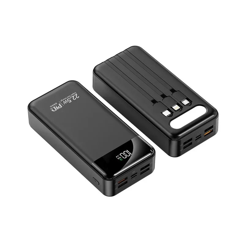 Power Bank 100000mAh with 22.5W PD Fast Charging Powerbank Portable Battery Charger PoverBank for IPhone Xiaomi Huawei