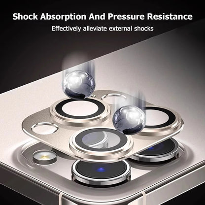 Metal Tempered Glass Cover Camera Protector For iPhone 17 Air 16 Pro Max 15 Plus 14 13 Mini 12 11 Protection Phone Accessories