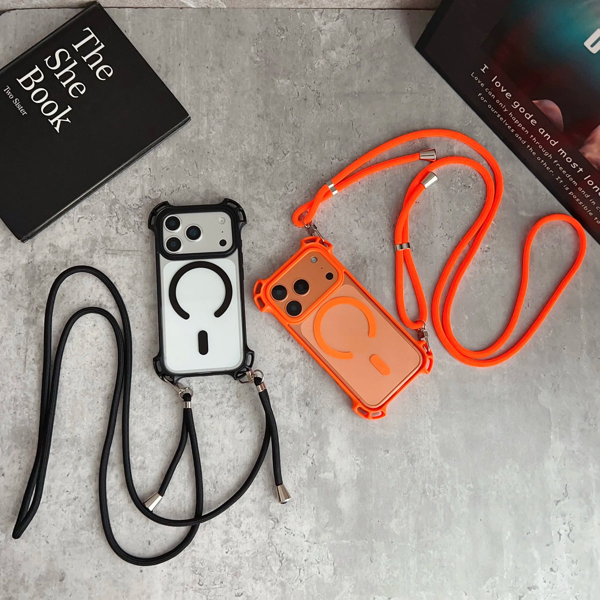Adjustable Lanyard Phone Case Suitable For iPhone 17 Pro Max Crossbody Long Lanyard 13 16 15 14 Plus Magnetic Protective Case