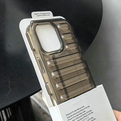 3D Capsule Air Cushion Shockproof Transparent Case For iPhone 16 15 14 13 12 11 Pro Max X XR XS Fashion Bright Color Soft Cover