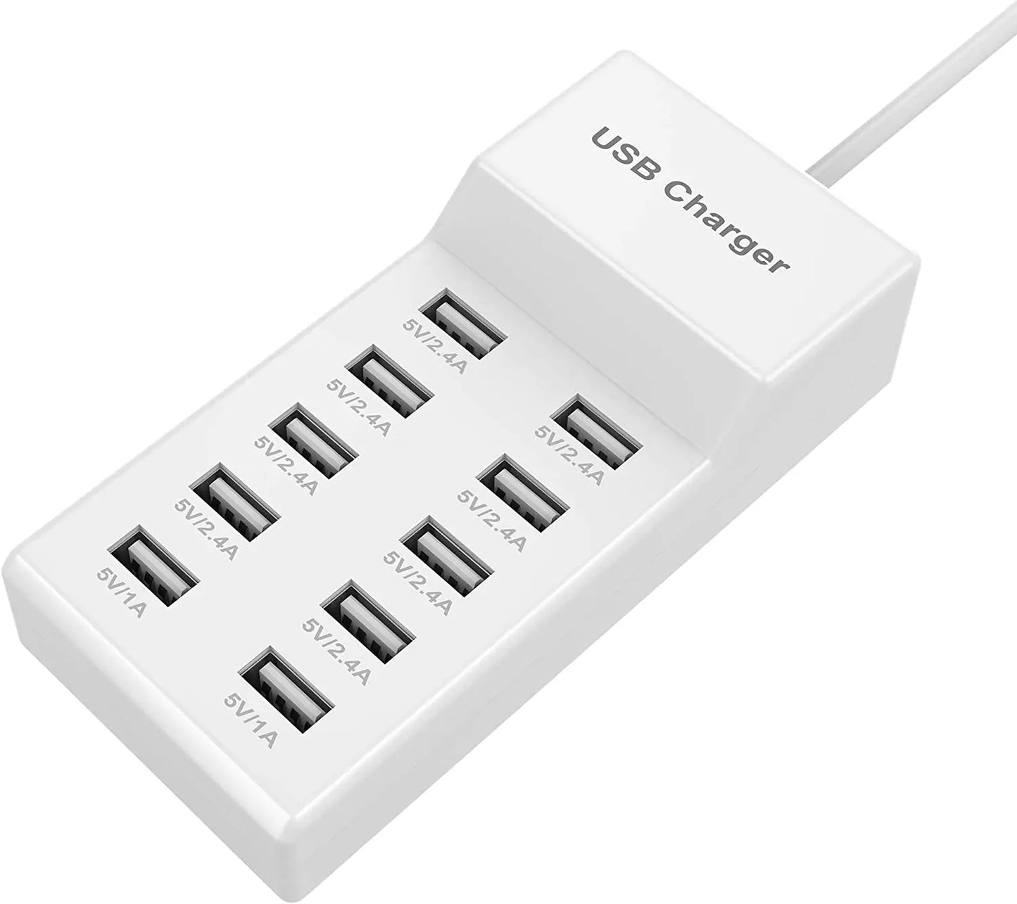 10USB ports charger station Desktop storage and organization of charging cables For Phone Watch iPad