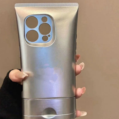 Three Dimensional Silver Facial Cleanser Suitable For Iphone 16 Pro Phone Case 15 14 All Inclusive Silicone 13 11 12