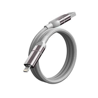 Max240W 2 IN 2 PD USB to Type-C Fast Charge Cable LED Digital Display Celltphone Charge Data Line for iPhone 17 16 15 14 Xiaomi