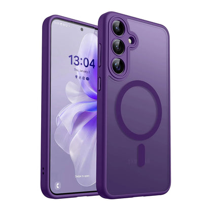 Luxury Matte Case For Samsung Galaxy A57 A56 A17 A36 A16 A36 A37 5G S26 S25 S24 Ultra Plus FE S25Plus S24FE S25FE Magsafe Cover