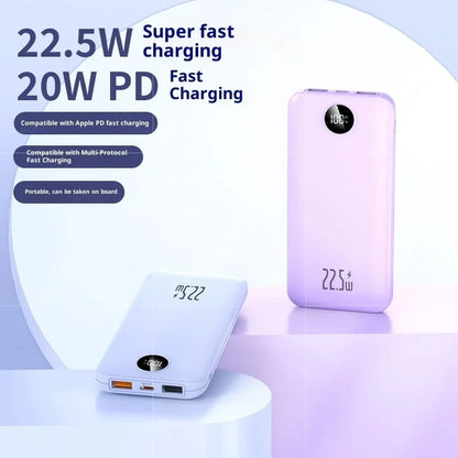PD22.5W Super Fast Charging Power Bank 10000mAh, Portable Compact External Battery Pack for iPhone 15 14 13 Samsung Xiaomi