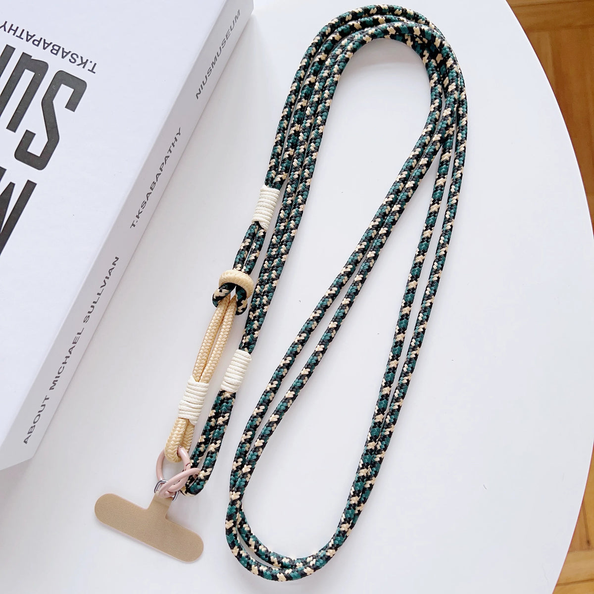 DIY 2-In-1 Mobile Phone Universal Lanyard, Crossbody Long Rope, Finger Rope, Fashionable Mixed And Matched Anti-Loss Rope