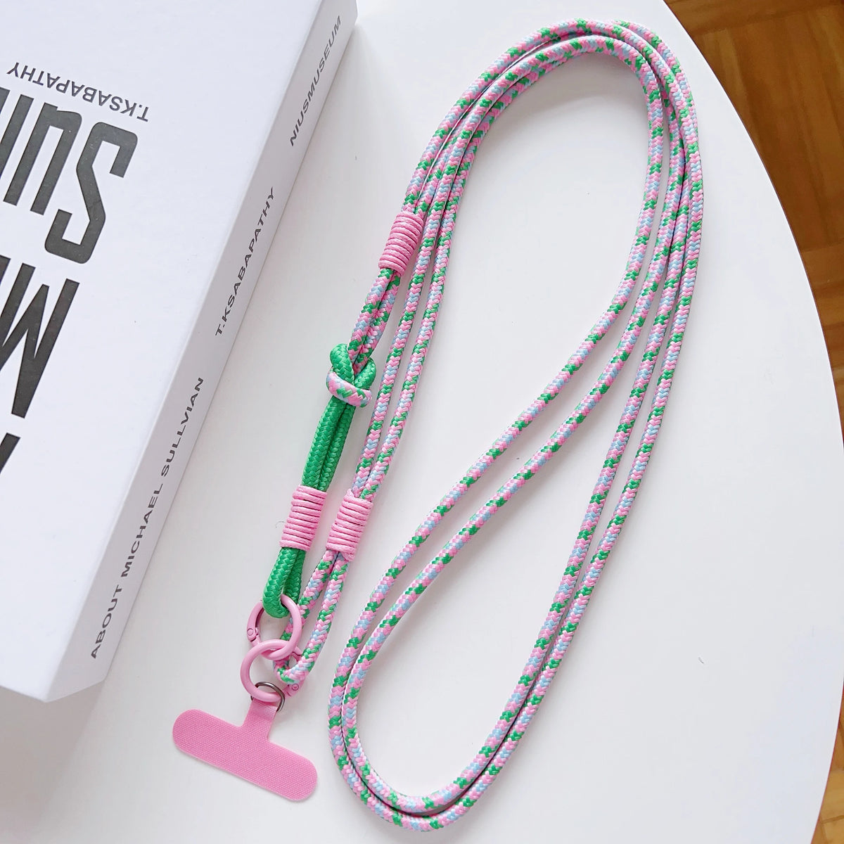 DIY 2-In-1 Mobile Phone Universal Lanyard, Crossbody Long Rope, Finger Rope, Fashionable Mixed And Matched Anti-Loss Rope