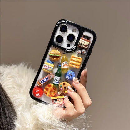 3D drip glue South Korea Wine Bottle Fun Phone Case For iPhone 17 ProMAX 16 15 14 13 Pro Max 14 15 16 Plus 17Air Protective Case