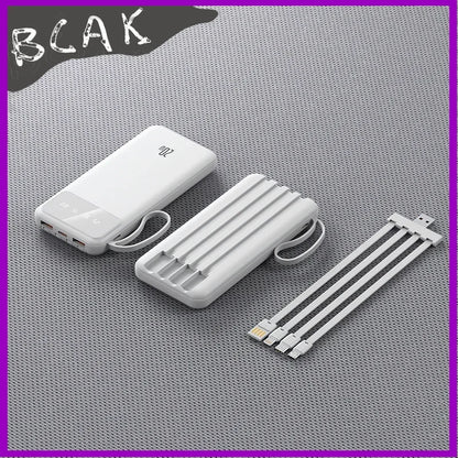 Bring Your Own Cable, Convenient New Style Power Bank 20000mAh, Large-capacity Fast Charging Mobile New Style Power Supply BCAK