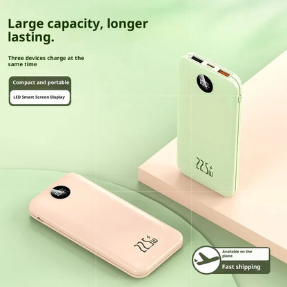 PD22.5W Super Fast Charging Power Bank 10000mAh, Portable Compact External Battery Pack for iPhone 15 14 13 Samsung Xiaomi