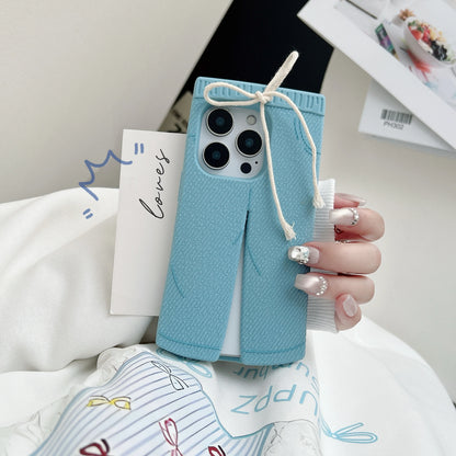 Back Cover For IPhone 13 14 15 16 Pro Max 17 Pro Case 3D Jeans Silicone Soft Rubber Gel Shockproof Phone Case
