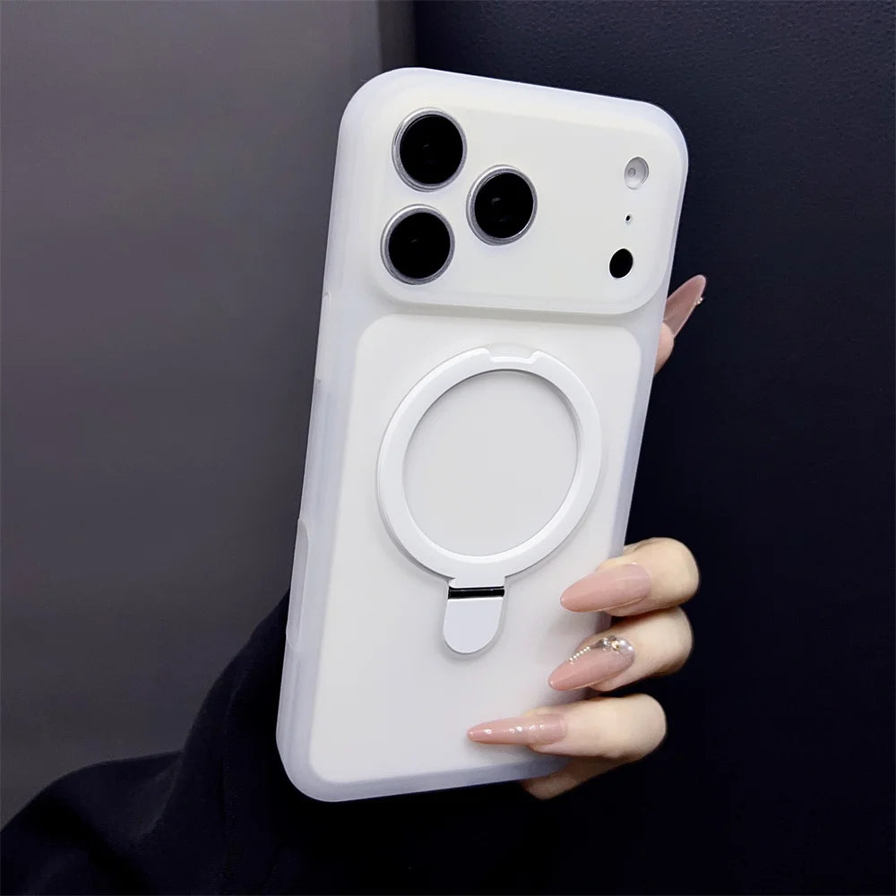 Deluxe Jelly Silicone Holder Fine Hole Mobile Phone Case for iPhone 17 Pro Max 17 Pro 16 Pro Max 15 Shockproof Protection Cover
