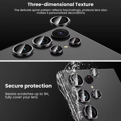 Metal Individual Ring Camera Lens Screen Protector For Samsung Galaxy S25 Ultra S25 Plus S23 FE S24 FE Tempered Glass Full Cover