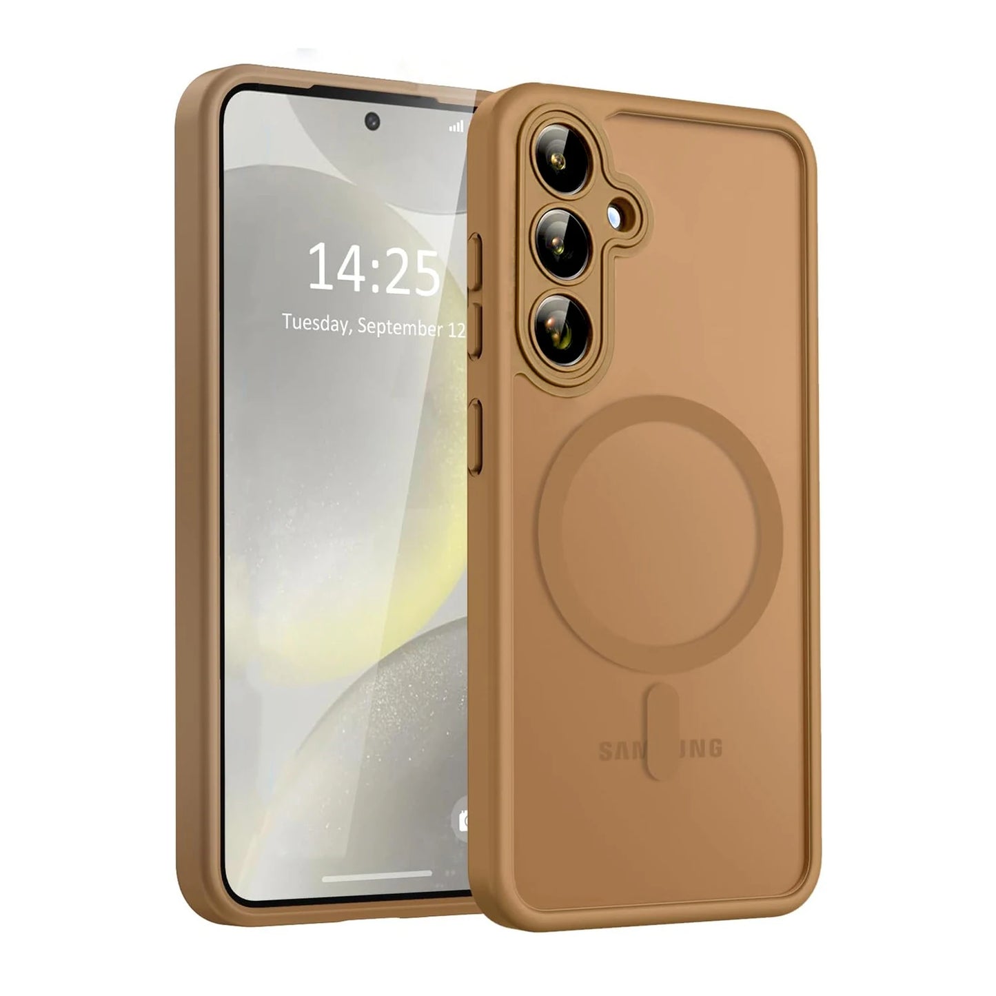 Luxury Matte Case For Samsung Galaxy A57 A56 A17 A36 A16 A36 A37 5G S26 S25 S24 Ultra Plus FE S25Plus S24FE S25FE Magsafe Cover