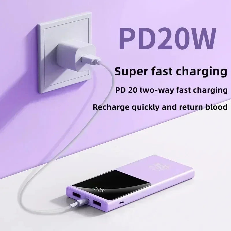 For Mobile Phone PowerBank 66W Power Bank 10000mAh Large Capacity Two-way Fast Charging Lightweight External Battery Portable - AliExpress 202192403