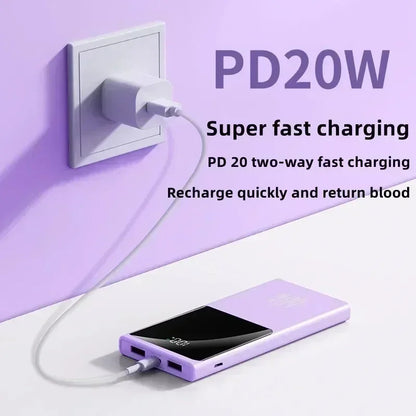 For Mobile Phone PowerBank 66W Power Bank 10000mAh Large Capacity Two-way Fast Charging Lightweight External Battery Portable - AliExpress 202192403