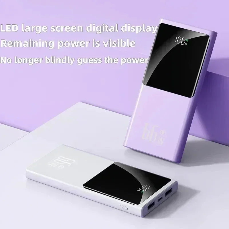 For Mobile Phone PowerBank 66W Power Bank 10000mAh Large Capacity Two-way Fast Charging Lightweight External Battery Portable - AliExpress 202192403
