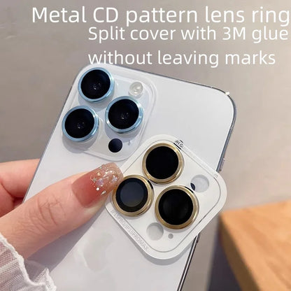 2-3Pcs Full Cover Camera Lens Protection For IPhone 15 16Plus 12 13 Pro Max 13 Mini Glass Metal Lens Protector Film Back Cover