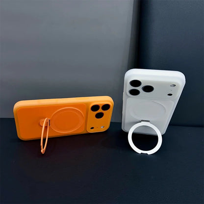 Deluxe Jelly Silicone Holder Fine Hole Mobile Phone Case for iPhone 17 Pro Max 17 Pro 16 Pro Max 15 Shockproof Protection Cover