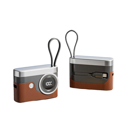 Power Bank 10000Ah with Built in Cable Large Capacity Portable Charger for Phone Tablet Camera