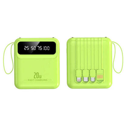 For Xiaomi mini built-in power bank with 20000 large capacity fast charging and portable power bank for iPhone and Samsung