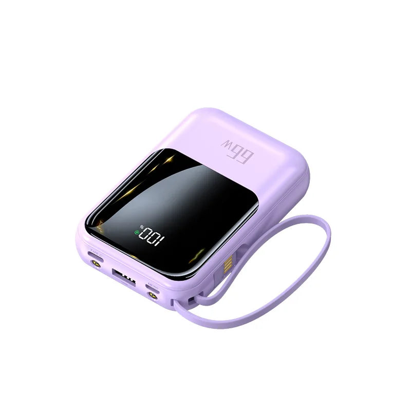 66W super fast charging with its own cable, power bank 20000mAh large-capacity mobile power supply