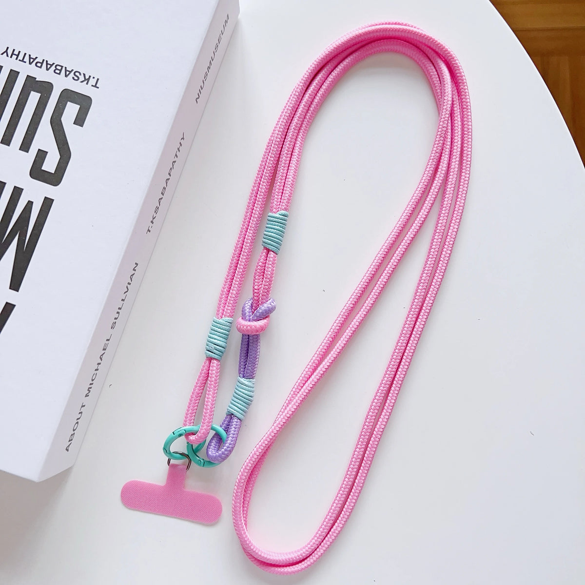 DIY 2-In-1 Mobile Phone Universal Lanyard, Crossbody Long Rope, Finger Rope, Fashionable Mixed And Matched Anti-Loss Rope