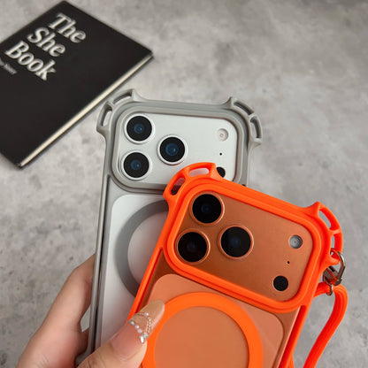 Adjustable Lanyard Phone Case Suitable For iPhone 17 Pro Max Crossbody Long Lanyard 13 16 15 14 Plus Magnetic Protective Case
