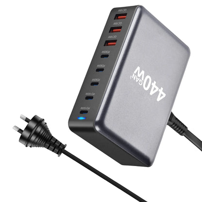 440W Gallium nitride PD Desktop charger Cross-border New 440W charger 440W multi-function PD adapter