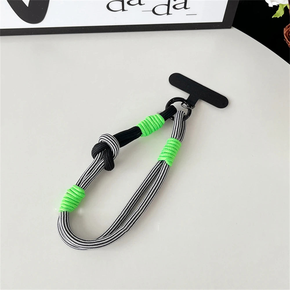 Cute Mobile Phone Lanyard Hanging Decoration Can PLR Carried Twist Rope Anti-loss Pendant Fashion Strong Wrist Short Straps Band