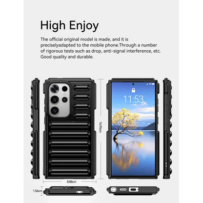 Air Cushion capsule shockproof phone case for Samsung Galaxy S25 S24 ultra Fe plus A55 A36 A26 A16 A05 armour protective cover