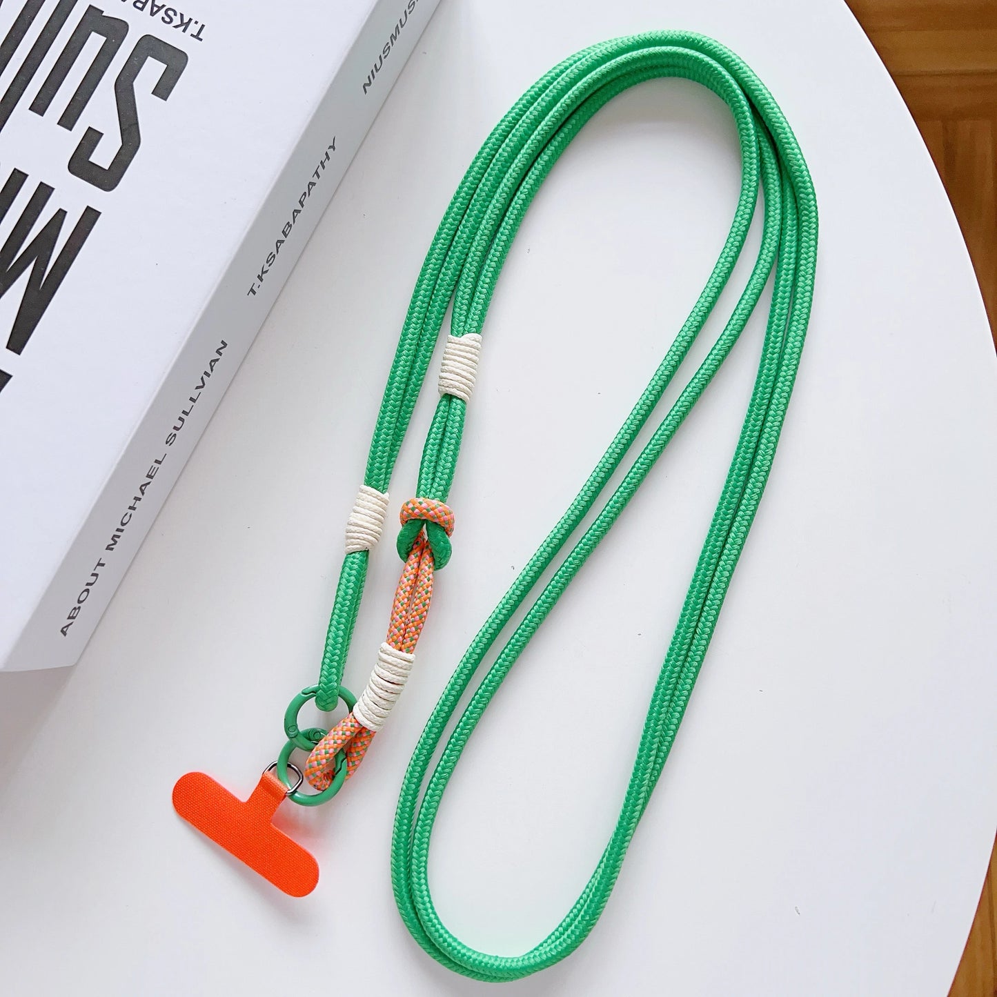 DIY 2-In-1 Mobile Phone Universal Lanyard, Crossbody Long Rope, Finger Rope, Fashionable Mixed And Matched Anti-Loss Rope