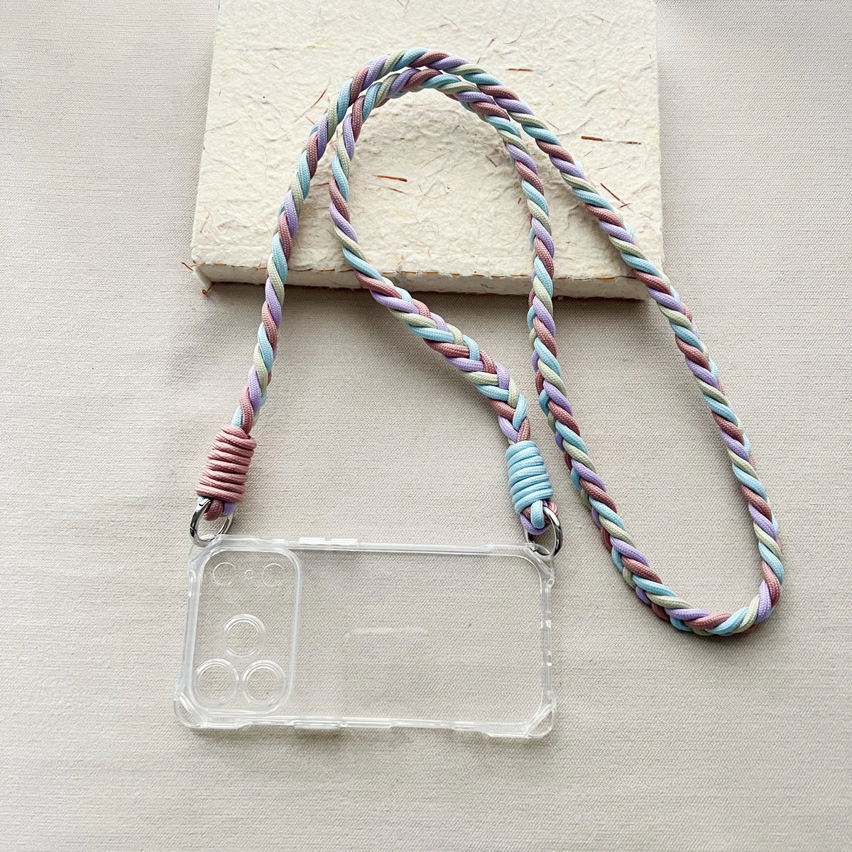 The New Braided Lanyard Phone Case Is Suitable For iPhone 17 Pro Max Strap 17 Pro Crossbody Long Rope Air Drop Protection Case