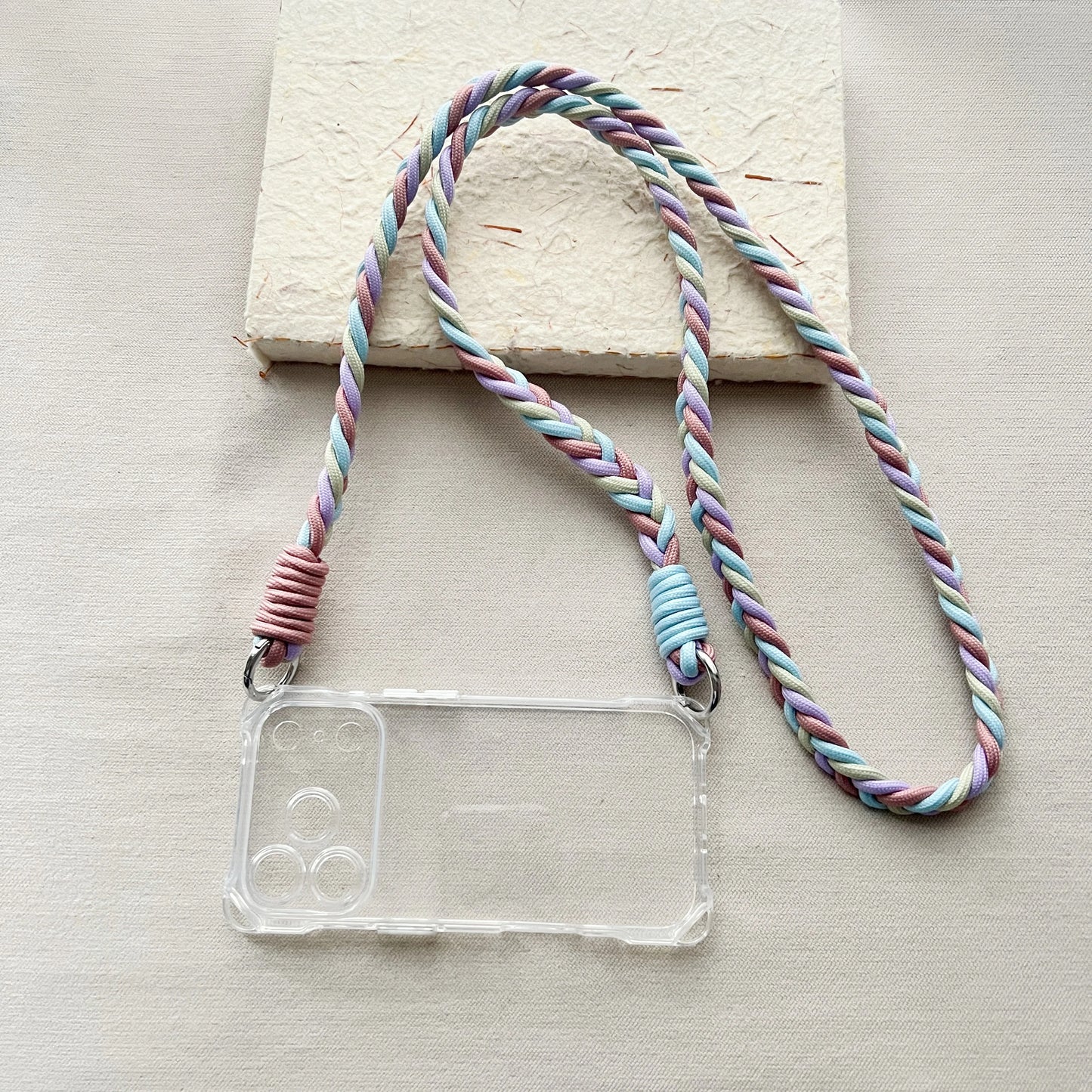 The New Braided Lanyard Phone Case Is Suitable For iPhone 17 Pro Max Strap 17 Pro Crossbody Long Rope Air Drop Protection Case