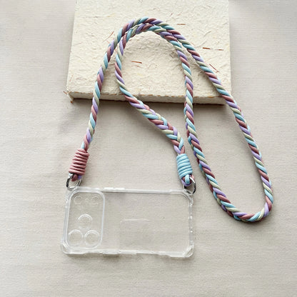The New Braided Lanyard Phone Case Is Suitable For iPhone 17 Pro Max Strap 17 Pro Crossbody Long Rope Air Drop Protection Case