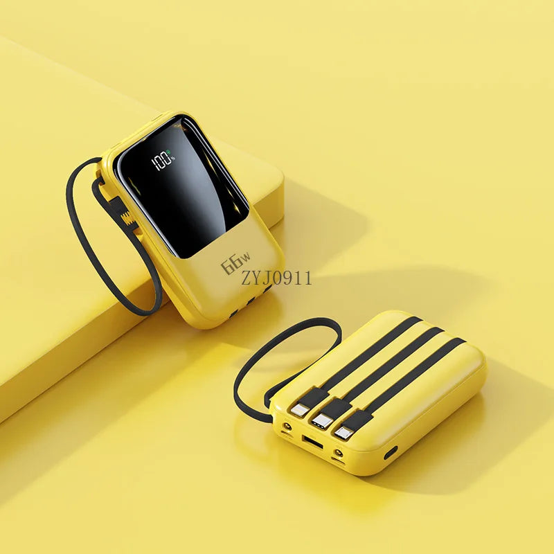 66W super fast charging with its own cable, power bank 20000mAh large-capacity mobile power supply
