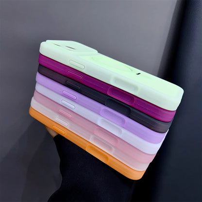 Deluxe Jelly Silicone Holder Fine Hole Mobile Phone Case for iPhone 17 Pro Max 17 Pro 16 Pro Max 15 Shockproof Protection Cover