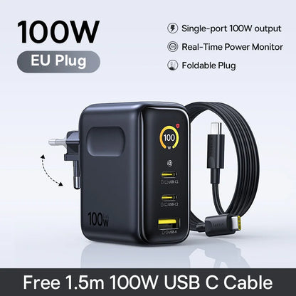 【New Sale】Baseus 100W Charger Fast Charger For iPhone 17 16 Xiaomi Samsung Laptop Tablet Charger PD Charger USB Phone Charger