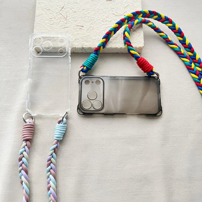 The New Braided Lanyard Phone Case Is Suitable For iPhone 17 Pro Max Strap 17 Pro Crossbody Long Rope Air Drop Protection Case